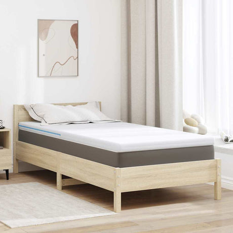 Vidaxl matrastopper wit 90 x 200 cm jacquard stof