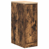 Vidaxl garagekast 30x51x85 cm massief grenenhout gerookt eiken
