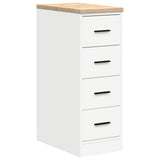 Vidaxl garagekast 30x51x85 cm massief grenenhout wit