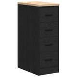 Vidaxl garagekast 30x51x85 cm massief grenenhout zwart