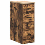 Vidaxl garagekast 30x51x85 cm massief grenenhout gerookt eiken