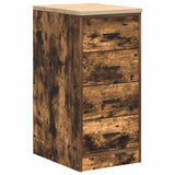 Vidaxl garagekast 40x51x85 cm massief grenenhout gerookt eiken