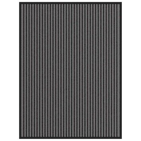 Vidaxl deurmat 90x120 cm gestreept zwart en grijs