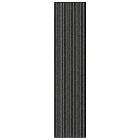 Vidaxl deurmat 115x500 cm streep zwart en grijs