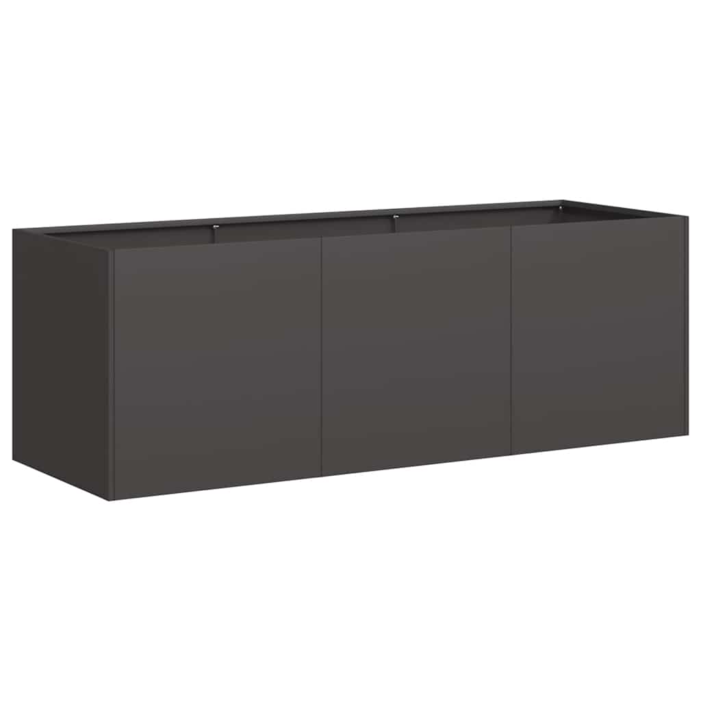 Vidaxl plantenbak zwart 120x40x40 cm koudgewalst staal