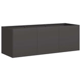 Vidaxl plantenbak zwart 120x40x40 cm koudgewalst staal