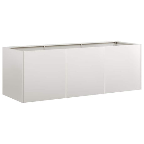 Vidaxl plantenbak 120x40x40 cm roestvrij staal