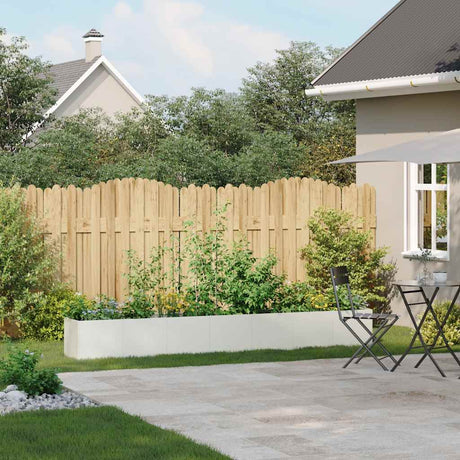 Vidaxl plantenbak 280x40x40 cm koudgewalst staal wit