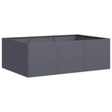Vidaxl plantenbak 120x80x40 cm staal antracietkleurig