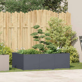 Vidaxl plantenbak 120x80x40 cm staal antracietkleurig