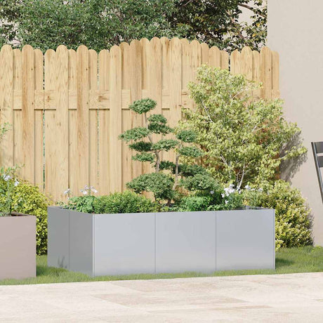 Vidaxl plantenbak 120x80x40 cm gegalvaniseerd staal