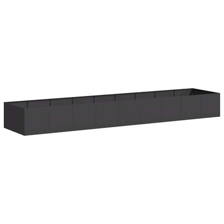Vidaxl plantenbak 360x80x40 cm staal zwart