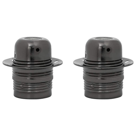 Vidaxl lamphouders 2 st glanzend zwart e27