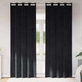 Vidaxl verduisterende gordijnen 2 pcs zwart 140 x 260 cm fluweel