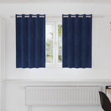 Vidaxl verduisterende gordijnen 2 pcs donkerblauw 140 x 140 cm fluweel