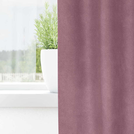 Vidaxl verduisterende gordijnen 2 pcs donkerroze 140 x 225 cm fluweel