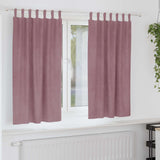 Vidaxl verduisterende gordijnen 2 pcs donkerroze 140 x 175 cm fluweel