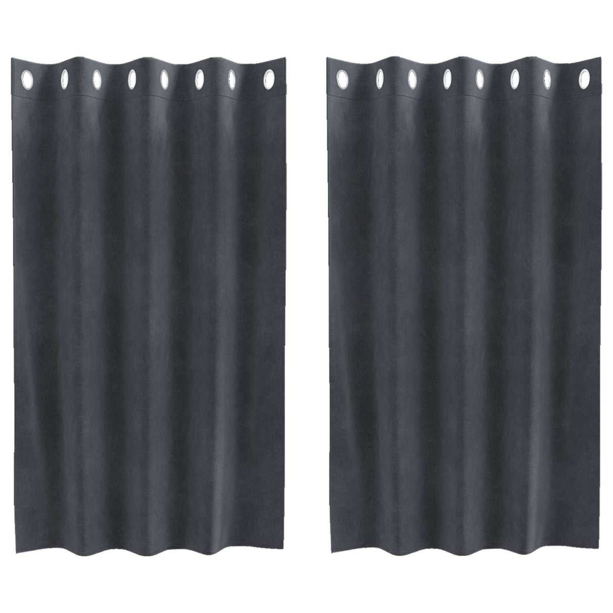 Vidaxl verduisterende gordijnen 2 pcs lichtgrijs 140 x 140 cm fluweel