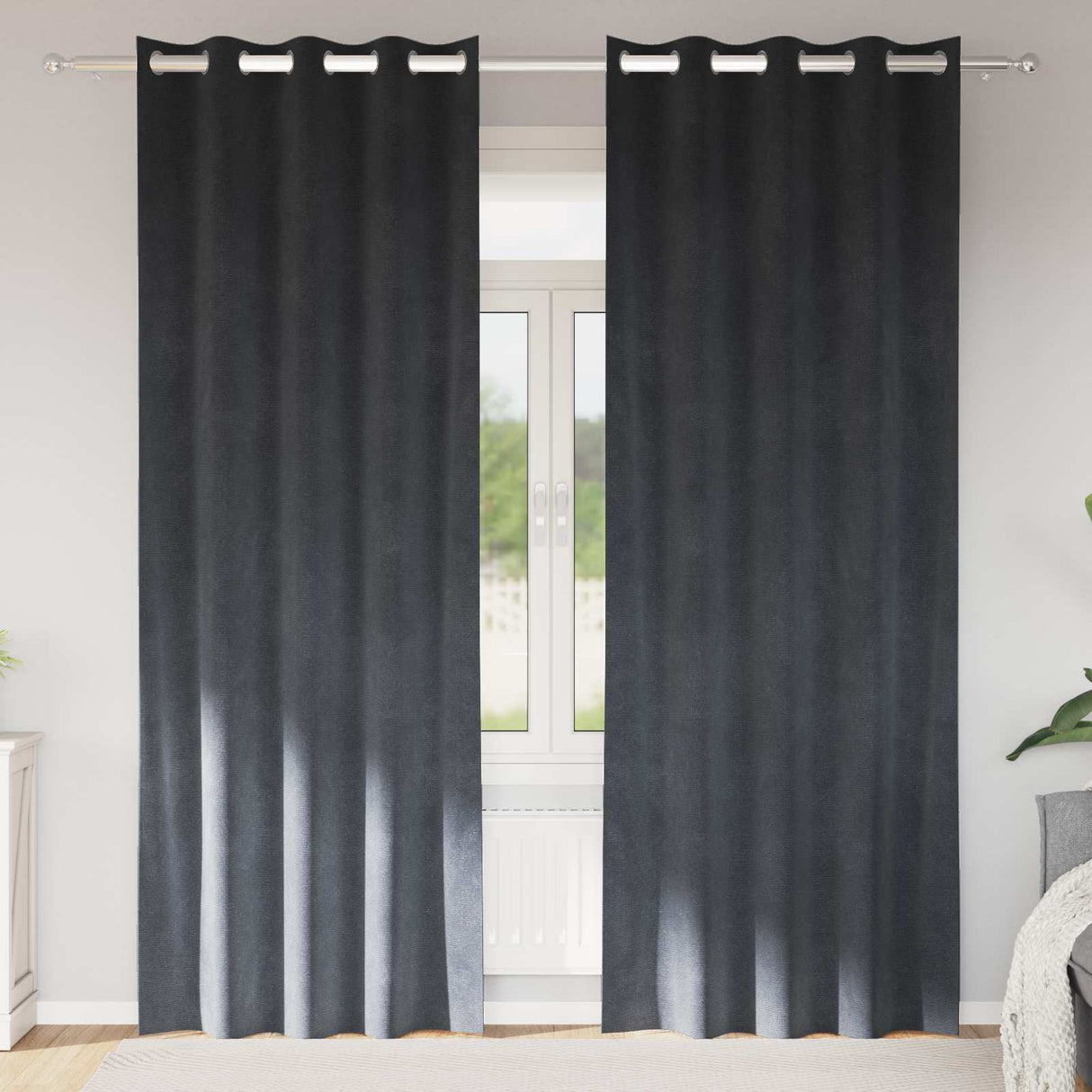 Vidaxl verduisterende gordijnen 2 pcs lichtgrijs 140 x 260 cm fluweel