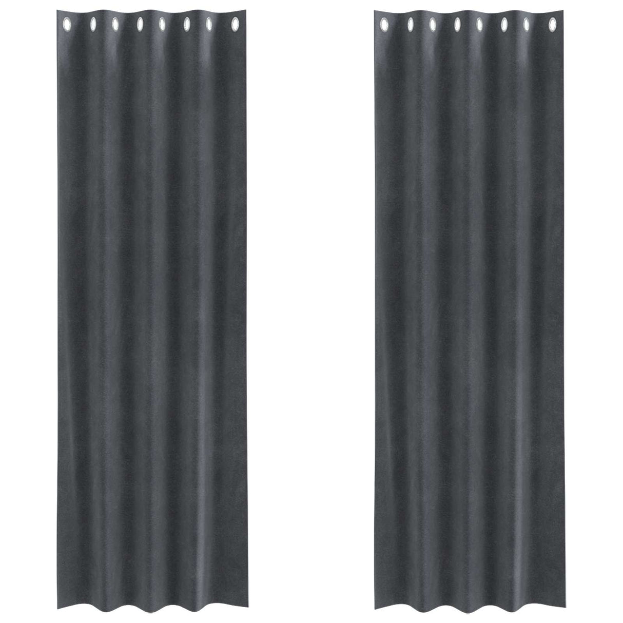 Vidaxl verduisterende gordijnen 2 pcs lichtgrijs 140 x 260 cm fluweel
