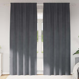 Vidaxl verduisterende gordijnen 2 pcs lichtgrijs 140 x 260 cm fluweel
