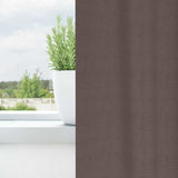 Vidaxl zwart-out gordijnen met ringen 2 pcs donkerbruin 225 x 140 cm