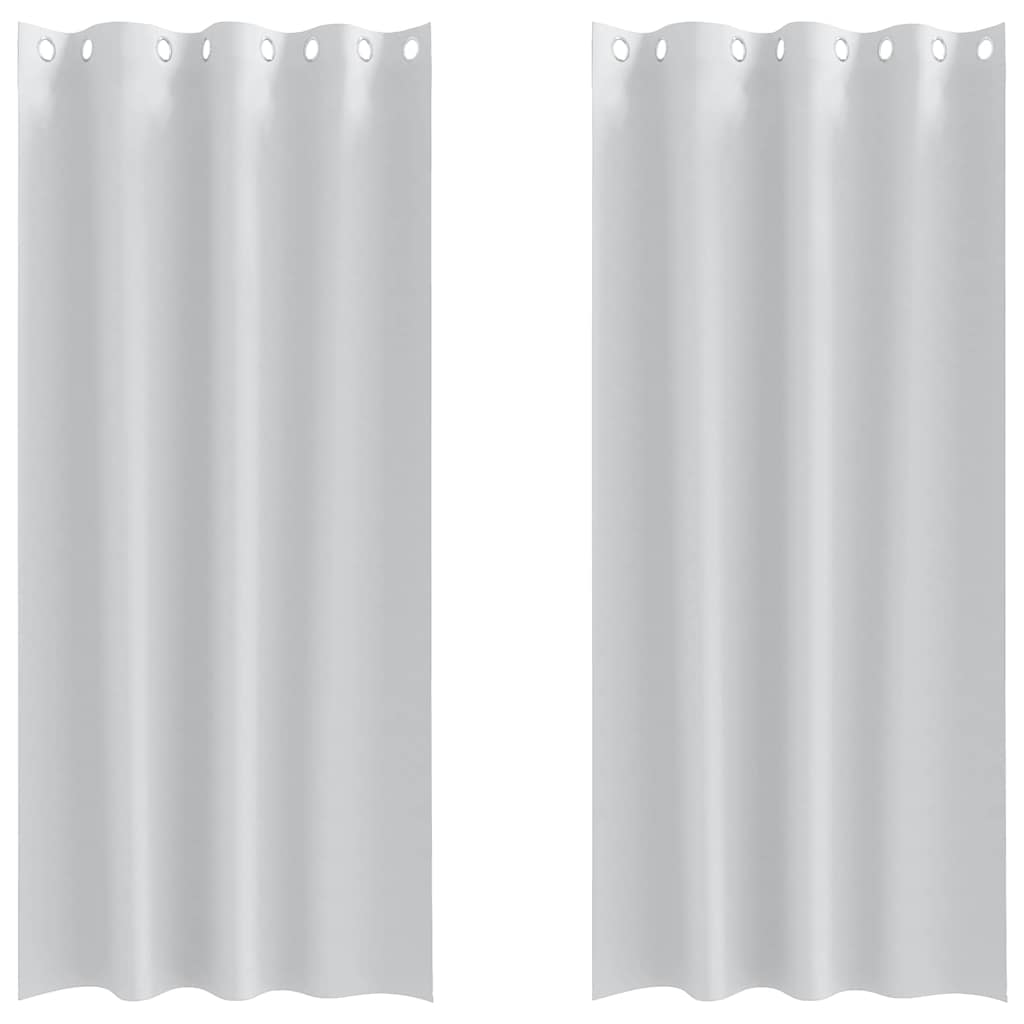 Vidaxl zwart-out gordijnen met ringen 2 pcs bleekgrijs 225 x 140 cm