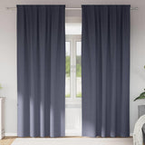 Vidaxl zwart-out gordijnen met ringen 2 pcs antraciet 245 x 140 cm