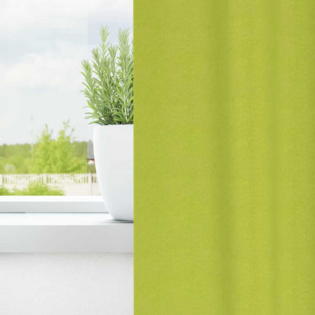 Vidaxl zwart-out gordijnen met ringen 2 pcs groen 225 x 140 cm