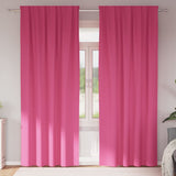 Vidaxl zwart-out gordijnen met ringen 2 pcs felroze 260 x 140 cm