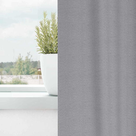 Vidaxl zwart-out gordijnen met ringen 2 pcs lichtgrijs 140 x 140 cm