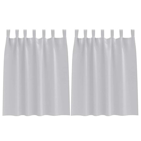 Vidaxl zwart-out gordijnen met ringen 2 pcs lichtgrijs 140 x 140 cm