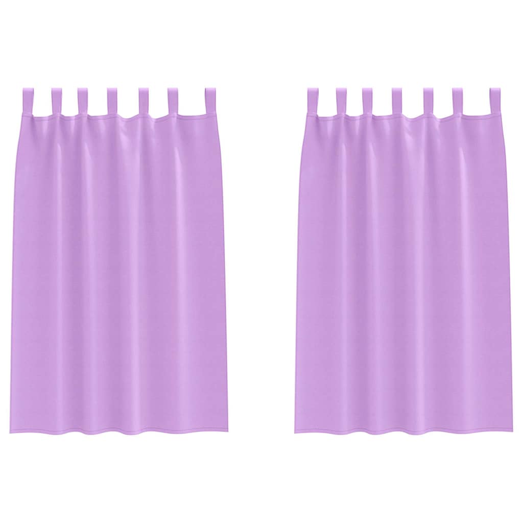 Vidaxl zwart-out gordijnen met ringen 2 pcs paars 175 x 140 cm