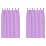 Vidaxl zwart-out gordijnen met ringen 2 pcs paars 175 x 140 cm