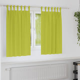 Vidaxl zwart-out gordijnen met ringen 2 pcs groen 140 x 140 cm