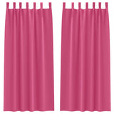 Vidaxl zwart-out gordijnen met ringen 2 pcs felroze 245 x 140 cm