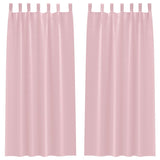 Vidaxl zwart-out gordijnen met ringen 2 pcs babyroze 260 x 140 cm
