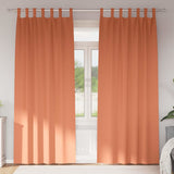 Vidaxl zwart-out gordijnen met ringen 2 pcs terracotta 225 x 140 cm