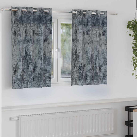 Vidaxl velvet gordijnen 2 pcs zilvergrijs 140 x 140 cm fluweel
