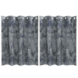 Vidaxl velvet gordijnen 2 pcs zilvergrijs 140 x 140 cm fluweel