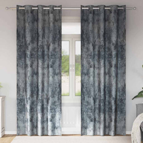 Vidaxl velvet gordijnen 2 pcs zilvergrijs 245 x 140 cm fluweel