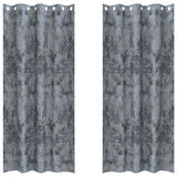 Vidaxl velvet gordijnen 2 pcs zilvergrijs 245 x 140 cm fluweel