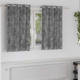 Vidaxl velvet gordijnen met gordijnen 2 pcs grijs 140 x 140 cm fluweel