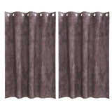 Vidaxl velvet gordijnen met gordijnen 2 pcs bruin 175 x 140 cm fluweel