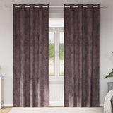 Vidaxl velvet gordijnen met gordijnen 2 pcs bruin 225 x 140 cm fluweel