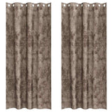 Vidaxl velvet gordijnen 2 pcs cappuccino 260 x 140 cm fluweel