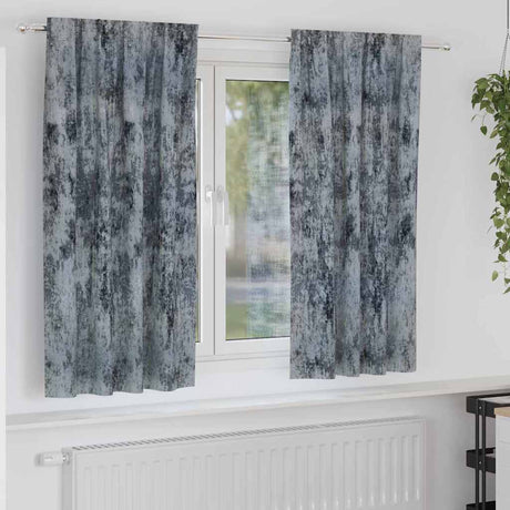 Vidaxl velvet gordijnen 2 pcs zilvergrijs 175 x 140 cm fluweel