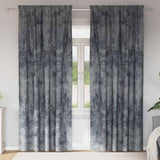 Vidaxl velvet gordijnen 2 pcs zilvergrijs 245 x 140 cm fluweel