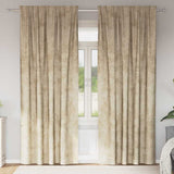 Vidaxl velvet gordijnen met gordijnen 2 pcs crème 245 x 140 cm fluweel