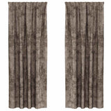 Vidaxl velvet gordijnen 2 pcs cappuccino 245 x 140 cm fluweel